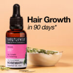 Soulflower Rosemary Essential Oil For Hair Growth and Hair Fall 15ml