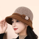 StyleCast x Revolte Women Coffee Brown Solid Bucket Hat