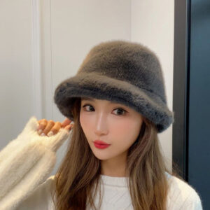 StyleCast x Revolte Women Grey Solid Bucket Hat