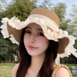 StyleCast x Revolte Women Khaki Self Design Sun Hat