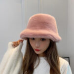 StyleCast x Revolte Women Pink Solid Bucket Hat