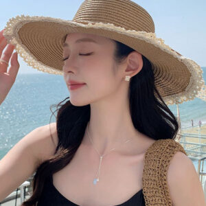 StyleCast x Revolte Women Self Design Sun Hat
