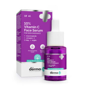 The Derma co. 10% Vitamin C Face Serum with 5% Niacinamide & Hyaluronic Acid - 10ml