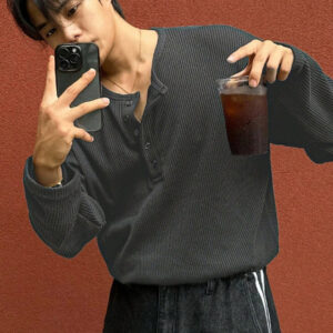 The Modern Soul Men Henley Neck T-shirt