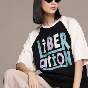 The Roadster Lifestyle Co. Typography Printed Oversized T-shirt