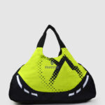 The Roadster Lifestyle Co x Discovery Adventures Unisex Fluorescent Green Printed Foldable Duffel Bag