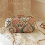 THE TAN CLAN Mughal Embroidered Box Clutch