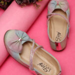 Tiny Bugs Girls Embellished Party Bows Flats