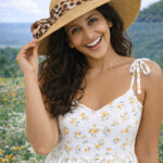 ToniQ Women Animal Printed Scarf Beach Sun Hat