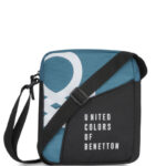 United Colors of Benetton Unisex Geometric Colourblocked Structured Sling Bag