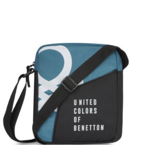 United Colors of Benetton Unisex Geometric Colourblocked Structured Sling Bag