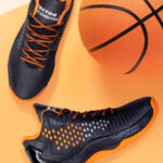VECTOR X Unisex Cosmic Synthetic Leather Mesh Eva Phylon Rubber Sole Basketball Shoes