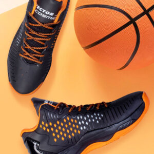 VECTOR X Unisex Cosmic Synthetic Leather Mesh Eva Phylon Rubber Sole Basketball Shoes