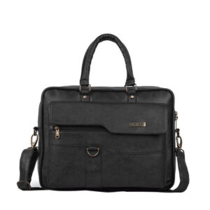 Veneer Unisex Black Laptop Bag