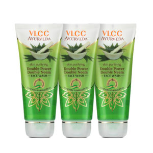 VLCC Set Of 3 Ayurveda Skin Purifying Double Power Double Neem Face Wash - 100ml Each