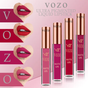 VOZO Set Of 4 Stay-All-Day Matte Liquid Lipstick 4ml Each - 101-104-106-203