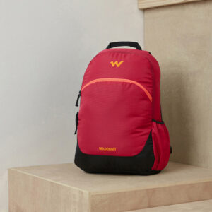 Wildcraft Unisex Red Brand Logo Backpack