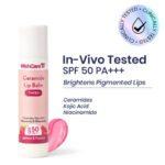 WishCare Ceramide Tinted Lip Balm SPF50 PA+++ for Women & Men - 5g