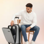 WROGN Kangaroo Laptop Hard 8 Wheel Cabin Trolley Suitcase - 20 Inch - 38L