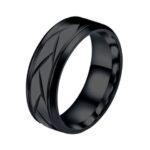 WROGN Men Zash Carved Band Finger Ring