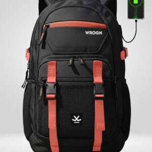 WROGN Unisex Brand Logo Contrast Detail Backpack