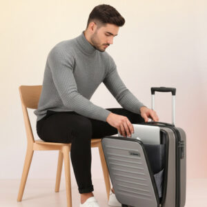 WROGN Unisex Kangaroo Hard Sided Cabin Trolley