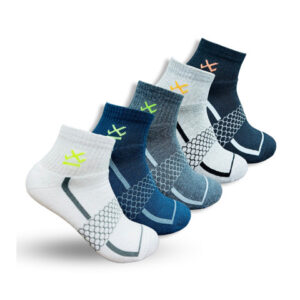 WROGN Unisex Pack Of 5 Assorted Ankle-Length Cotton Socks