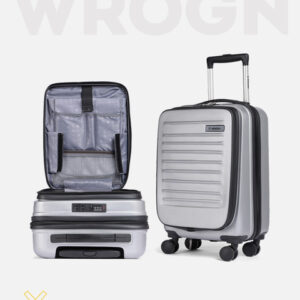 WRONG Textured Hard Cabin Suitcase Trolley Bag- 50L