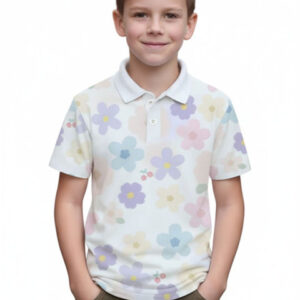 YK Boys All-Over V-Neck T-shirt