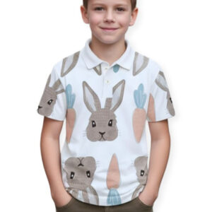 YK Boys Printed V-Neck T-shirt