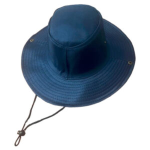 Zonkar Unisex Navy Blue Solid Bucket Hat