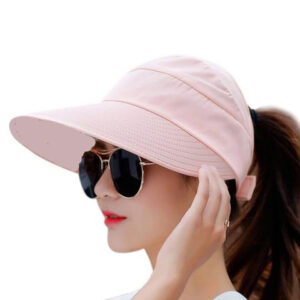 Zonkar Unisex Pink Solid Sun Hat