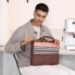ZOUK Arin Unisex Qutub Stripes Laptop Bag