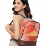 ZOUK Geometric Printed Backpack