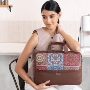 ZOUK Unisex Arin Laptop Bag - Multicolor Mandala Print
