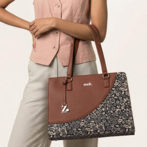 ZOUK Women Floral Printed Structured Shoulder Tote Bag